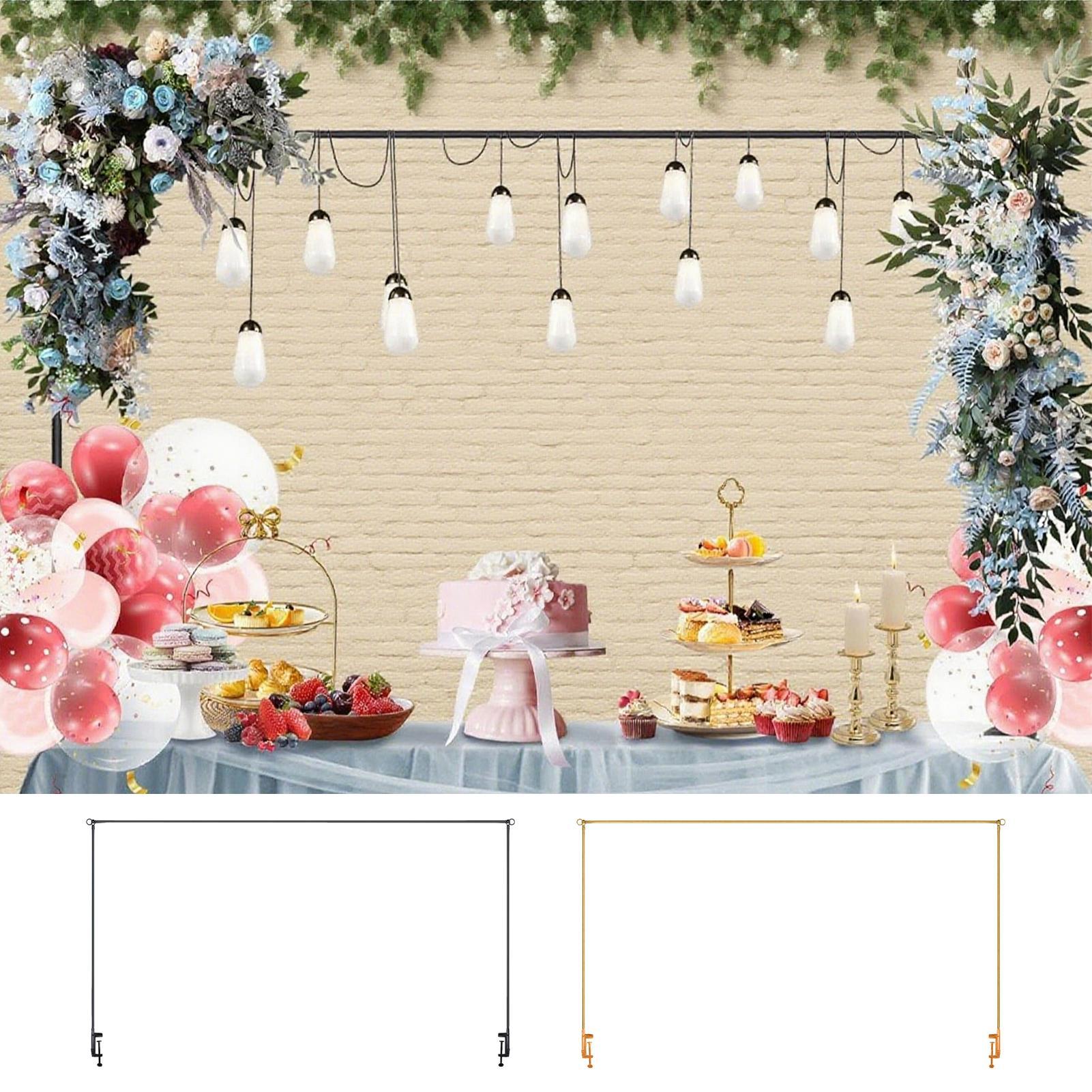 Wedding Balloon Arch - Verstellbarer Ballonbogenständer mit Klemmen, Tischbogen-Hintergrundgestell für