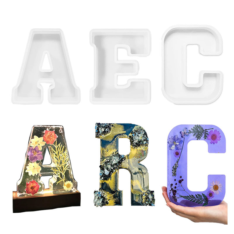 Wedding Z - 1pc A-Z Buchstaben Silikon Formen Alphabet