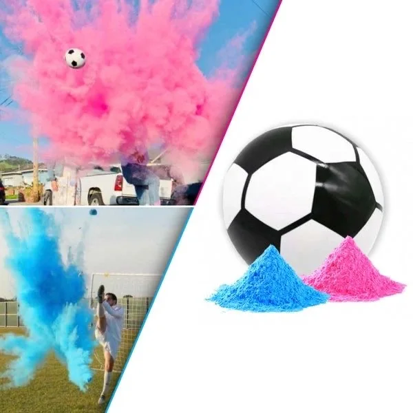 Wedding Supply Kit - Explodierendes Pulver-Fußball-Set zur Geschlechtsenthüllung mit Blauem