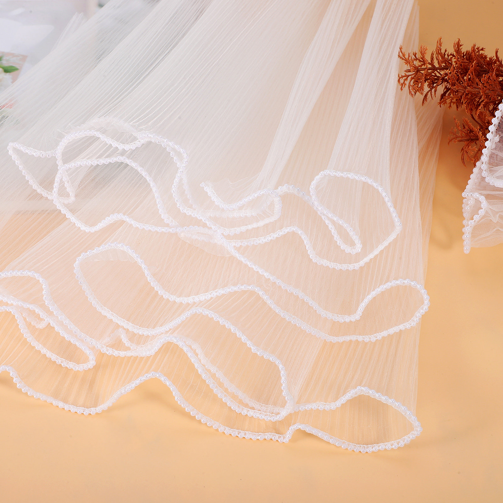 Wedding Floral Supply - Perlen-Mesh-Blumenverpackungsnetz für Sträuße Elegantes Romantisches Blumenverpackungsmaterial