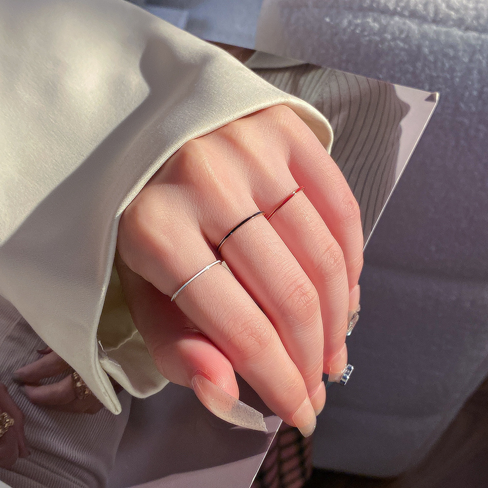 Wedding Zone - Titan Stahl Rose Gold Farbe 1mm