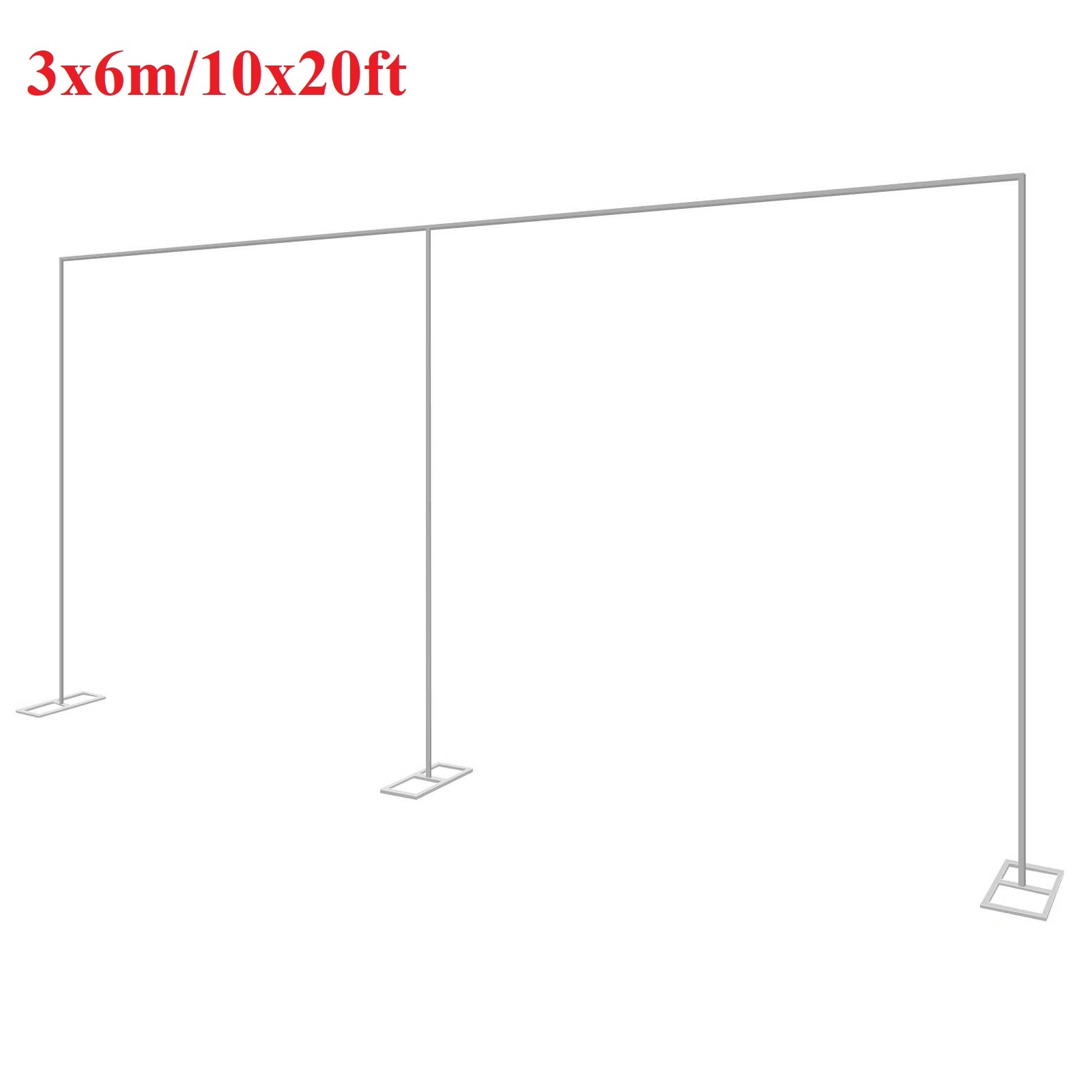 Wedding Balloon Arch - 3x6m/10x20ft Metall Hochzeit Bogen Ständer Heavy