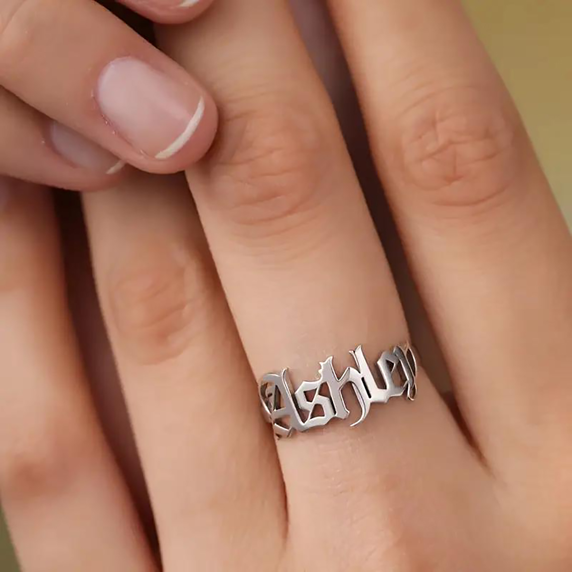 Wedding Zone - Benutzerdefinierte Gold Ring Frauen Gothic Ringe