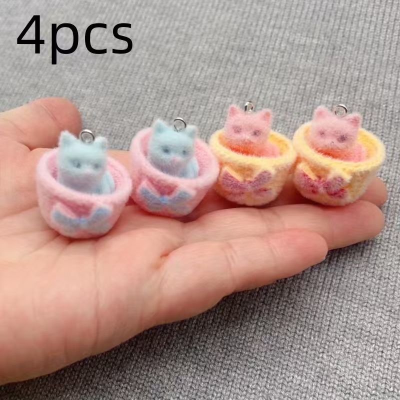 4 Stück 3D-Plüsch-Katzenanhäng – Wedding Yes Bewertung und Preis