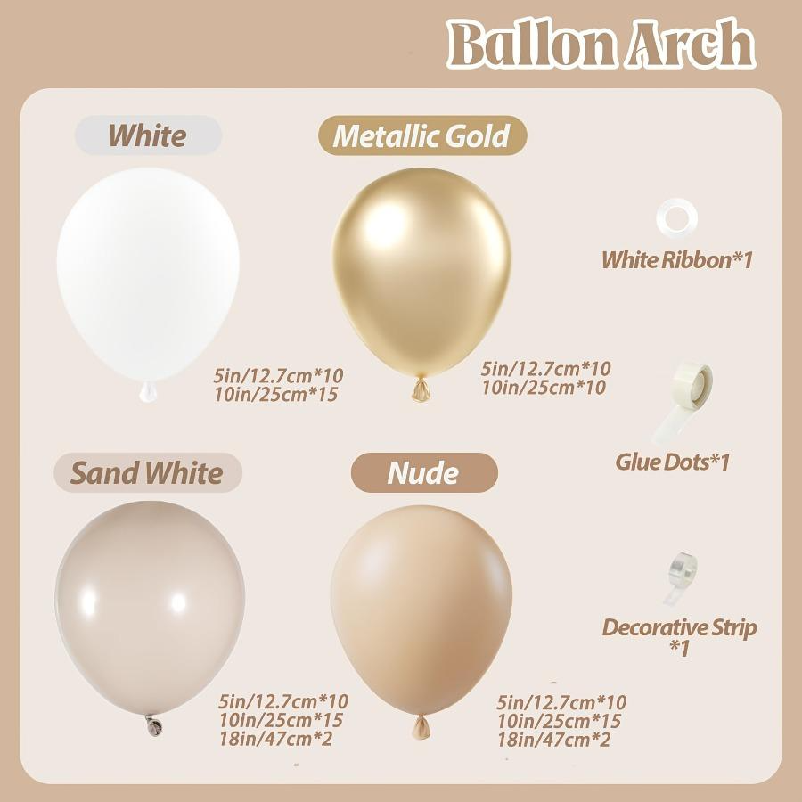 102-teiliges Weiß-Sand Metalli – Wedding Supply Kit Bewertung und Preis