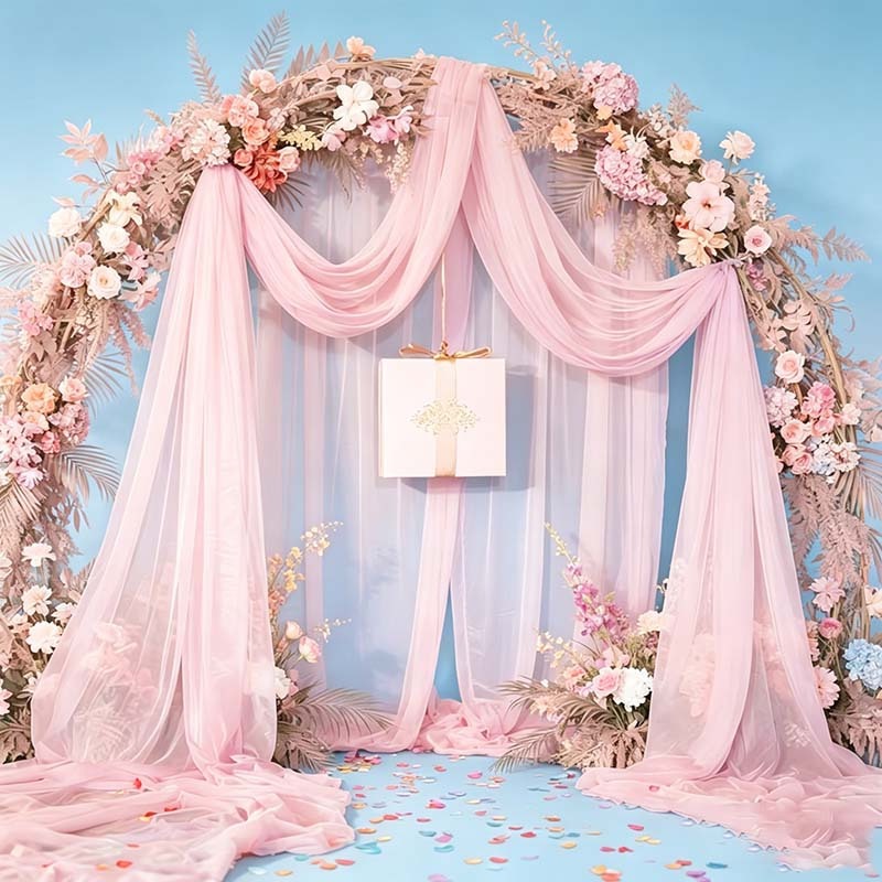 Weicher Nebelrosa Tüllstoff au – Wedding Balloon Arch Bewertung und Preis