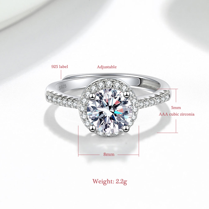 Neue 925 Sterling Silber Runde – Wedding Z Bewertung und Preis