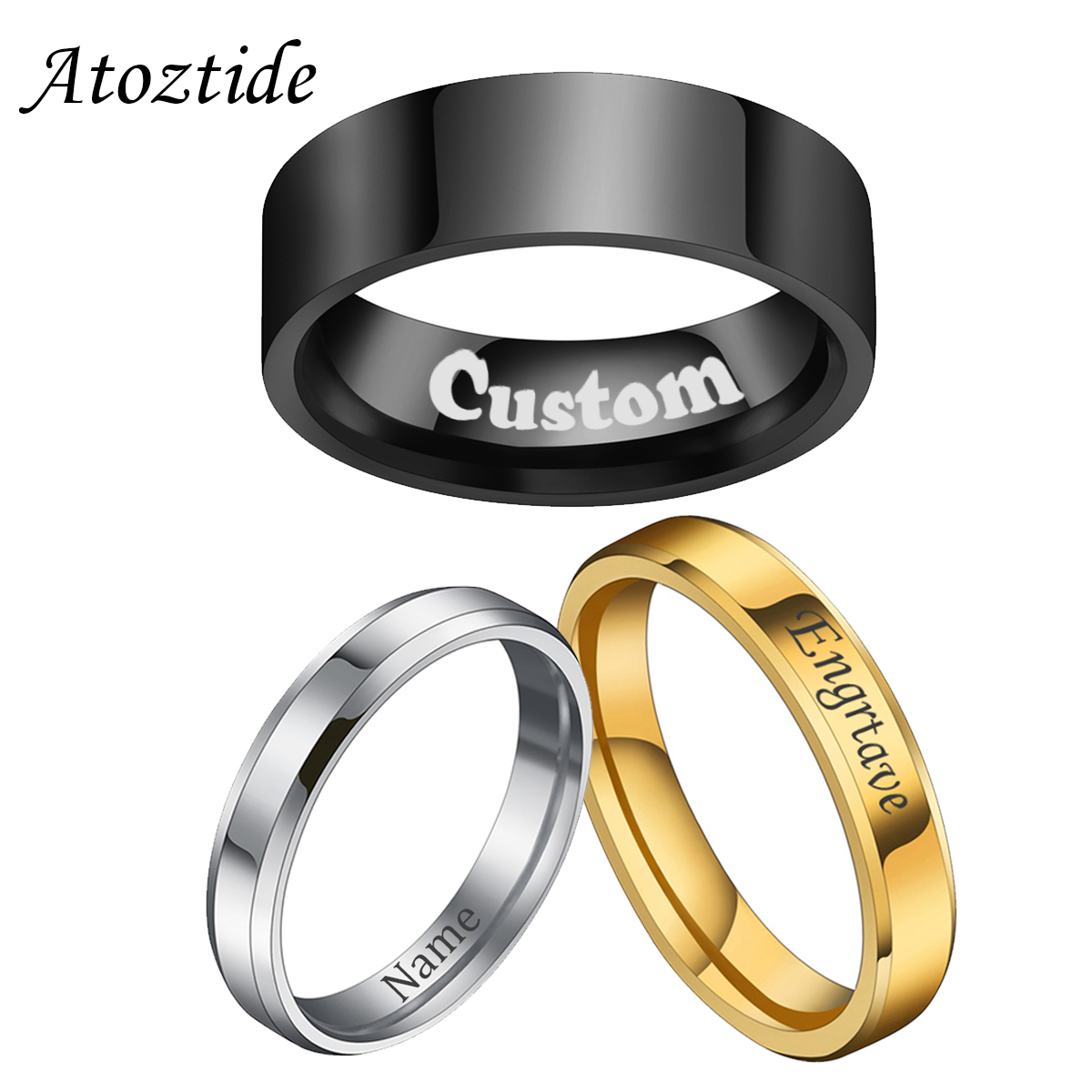 Atoztide 4/6/8mm personalisier – Wedding Zone Bewertung und Preis