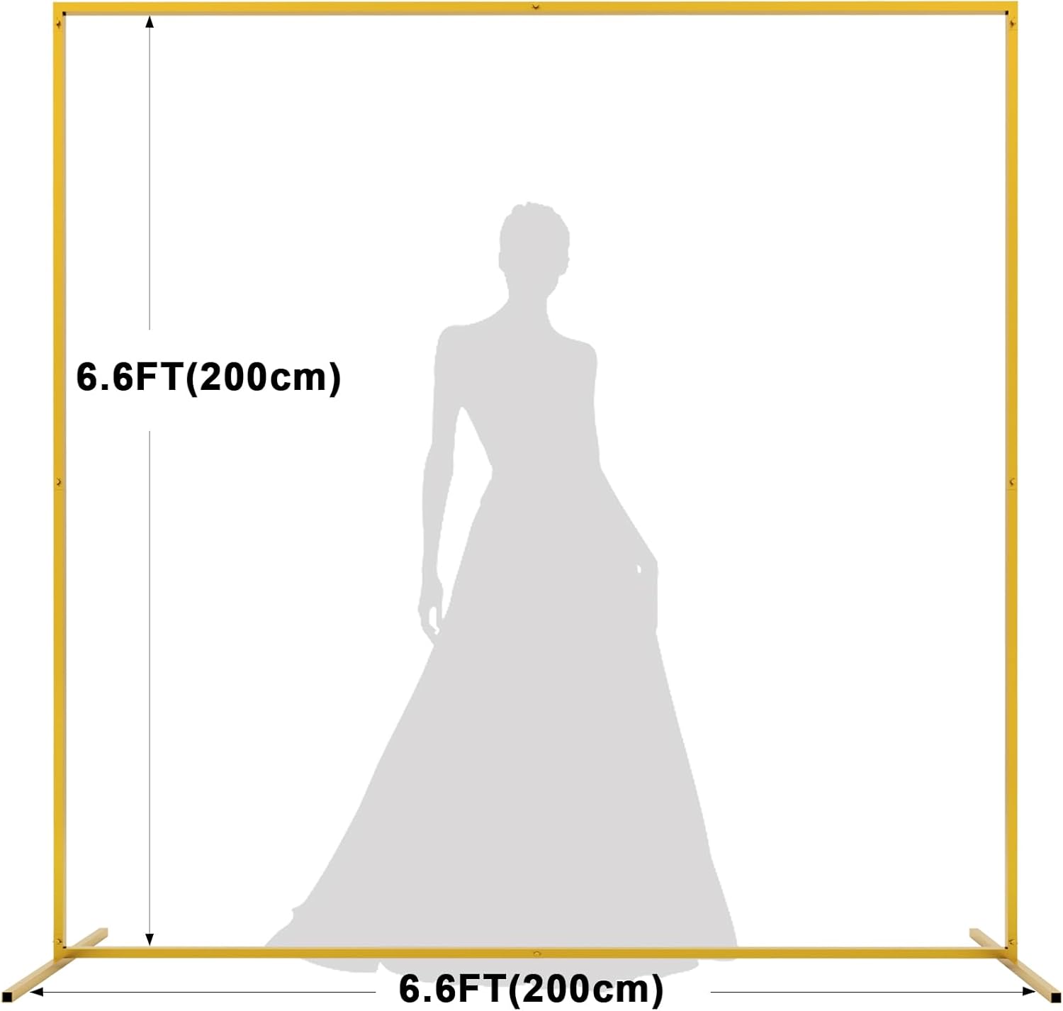 6,6 x 6,6 Fuß Goldener Hochzei – Wedding Balloon Arch Bewertung und Preis