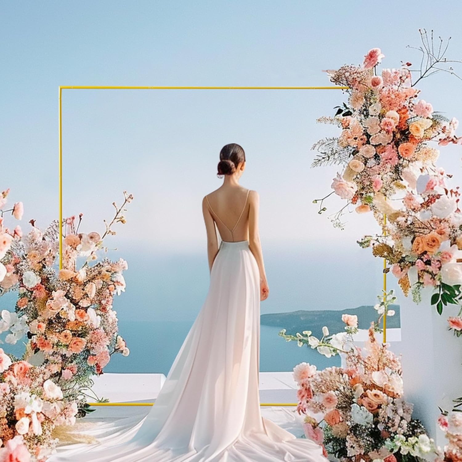 6,6 x 6,6 Fuß Goldener Hochzei – Wedding Balloon Arch Bewertung und Preis