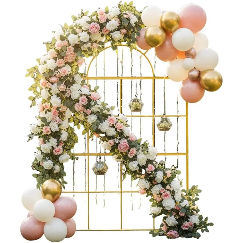 Goldene Metall-Hochzeitsbögen, – Wedding Balloon Arch Bewertung und Preis