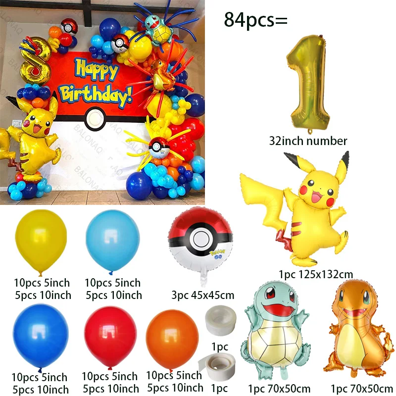 84-teiliges Pikachu-Party-Ball – Wedding Supply Kit Bewertung und Preis