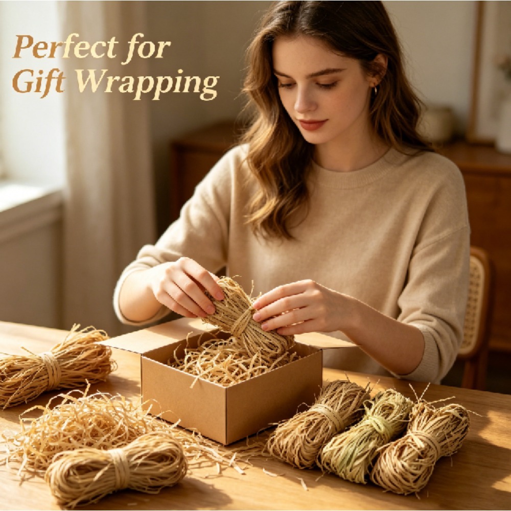 Natürlicher Vintage-Raffia-Fül – Wedding Floral Supply Bewertung und Preis