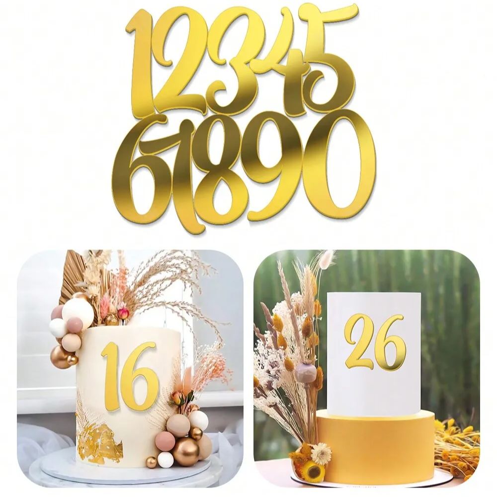 1set Goldene Spiegel Acryl A-Z – Wedding Z Bewertung und Preis