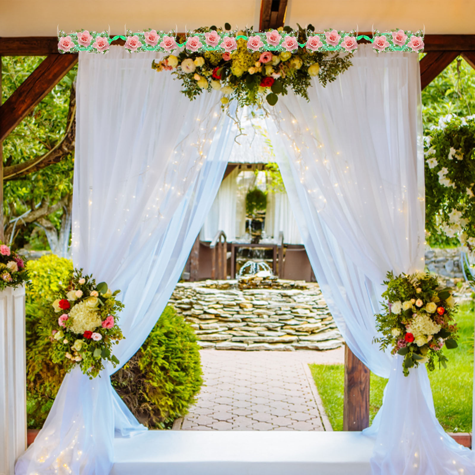 1 Set Wurstförmiger Blumenscha – Wedding Floral Supply Bewertung und Preis
