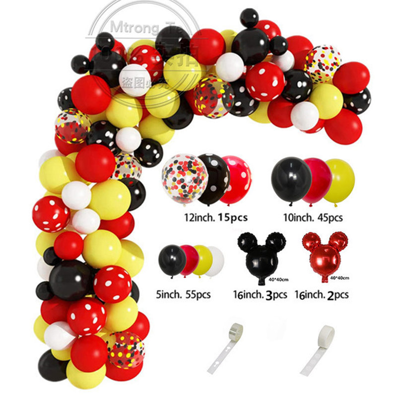 Rot Schwarz Gelb Ballon Girlan – Wedding Supply Kit Bewertung und Preis