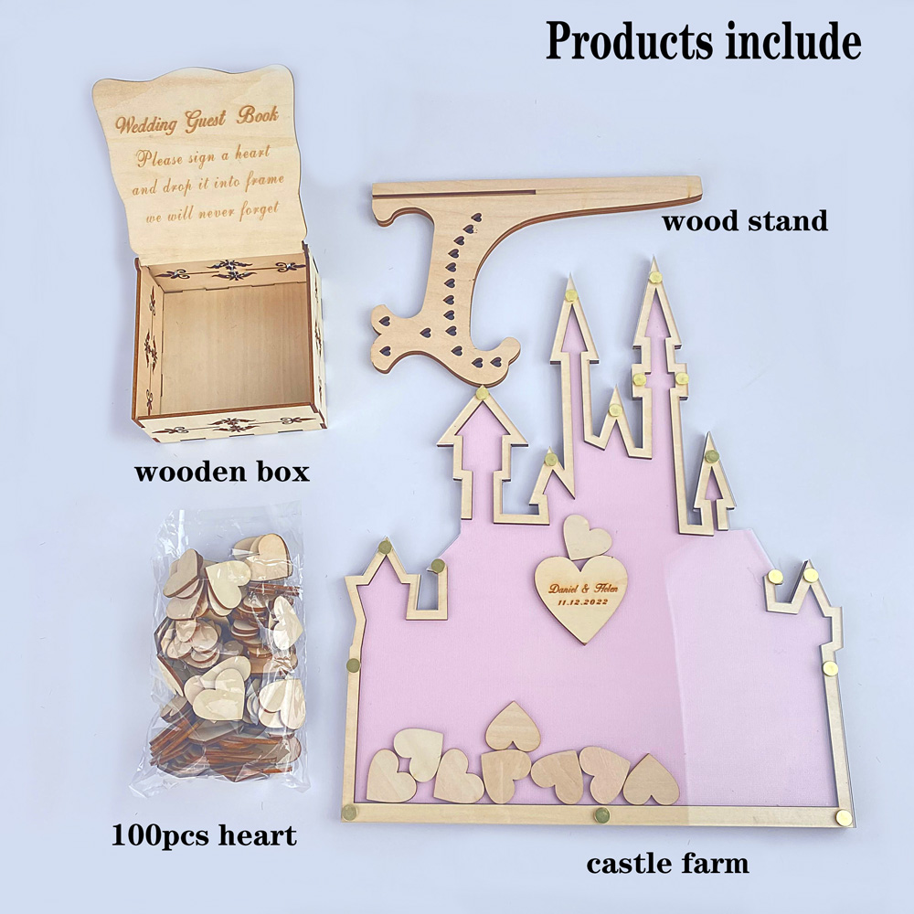Personalisierte Burg Gästebuch – Wedding Favor Box Bewertung und Preis